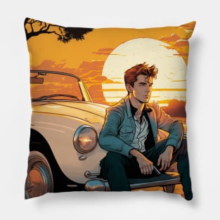 Sunset Elvis Pillow