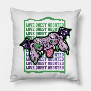 Love quest Aborted Anti valentine Creepy joystick Gamer Pillow