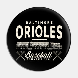 Baltimore Orioles Stadium by Buck Tee Originals Pin