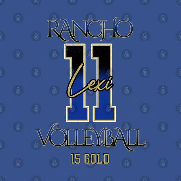 Lexi #11 Rancho VB (15 Gold) - Blue by Rancho Family Merch