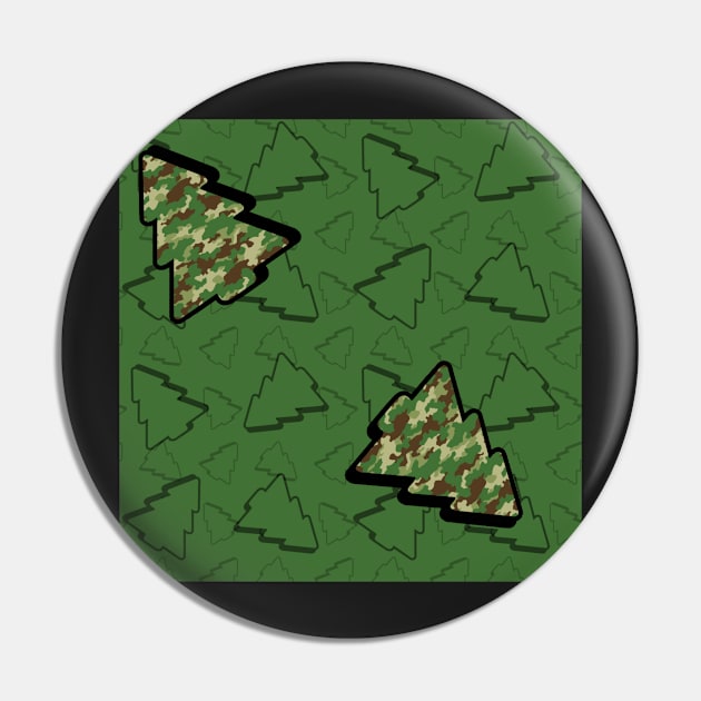 Cameo Christmas Trees Pin by dogbone42