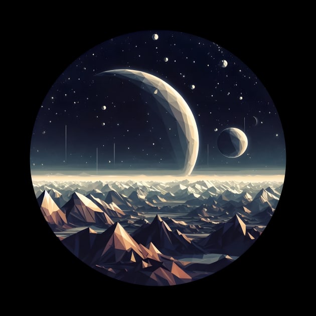 Low Poly Space View by Antipodal point