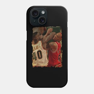 Shawn Kemp vs Dennis Rodman Vintage Phone Case