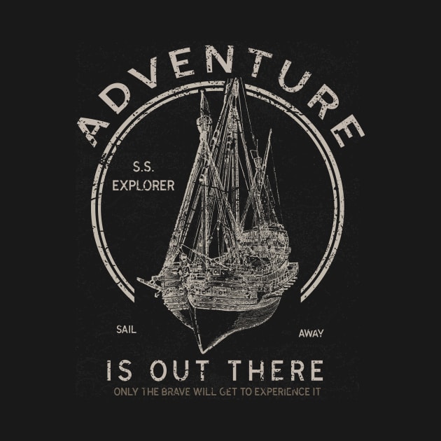 Adventure Is Out There, Vintage/Retro Design by VintageArtwork