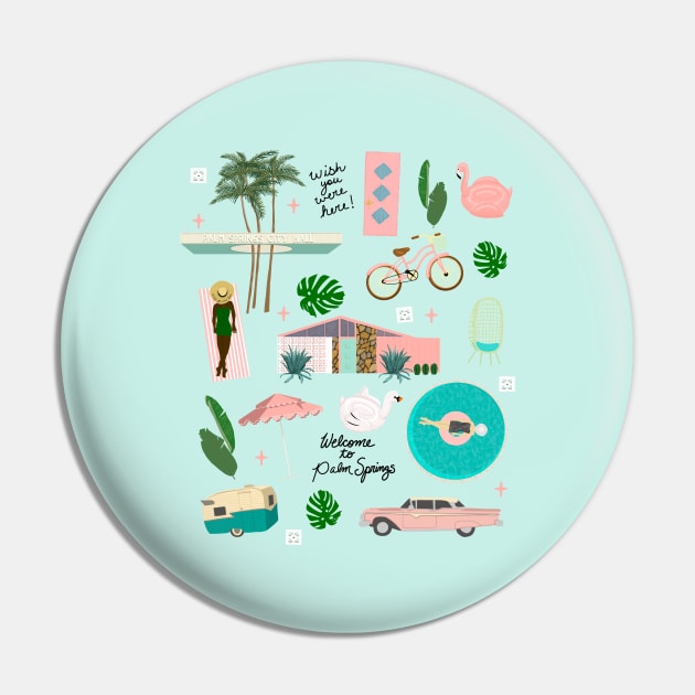 Welcome to Palm Springs Print Pin by jenblove