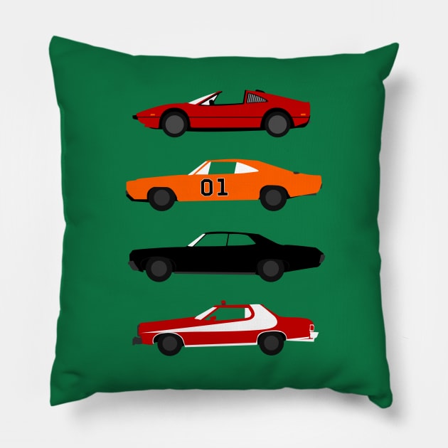 The Car's The Star: TV Edition Pillow by Paulychilds