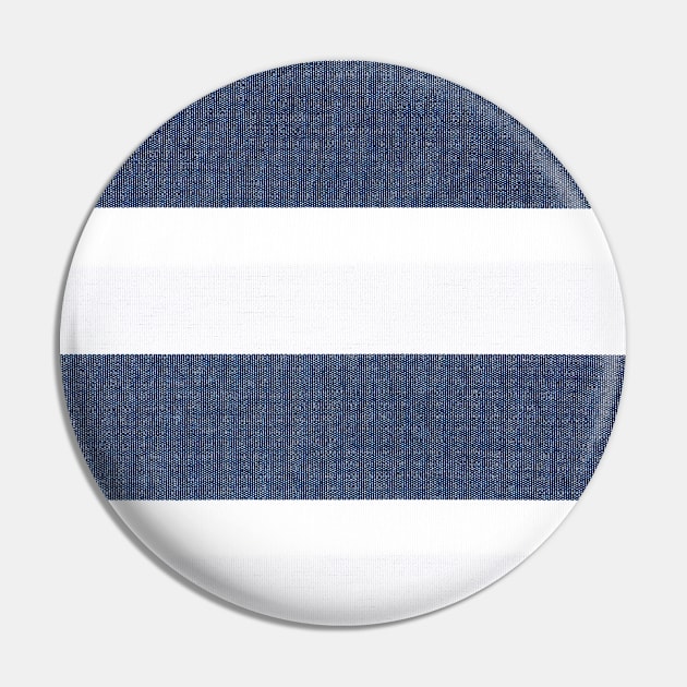 White & Navy Blue Stripes Pin by NewburyBoutique