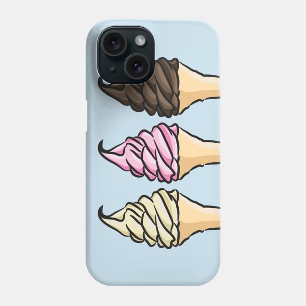 Neapolitan Icecreams Phone Case by Lauramazing