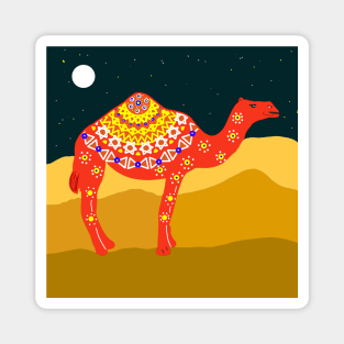 Camel in the dessert Magnet