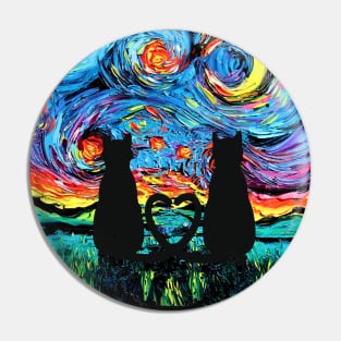 van Gogh's Cats In Love Pin