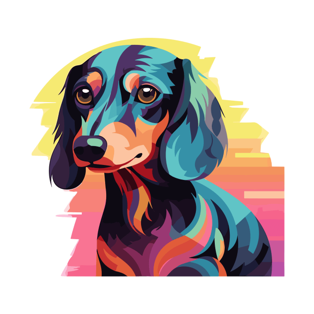 Groovy Dapple Dachshund by TeeCraftsGirl