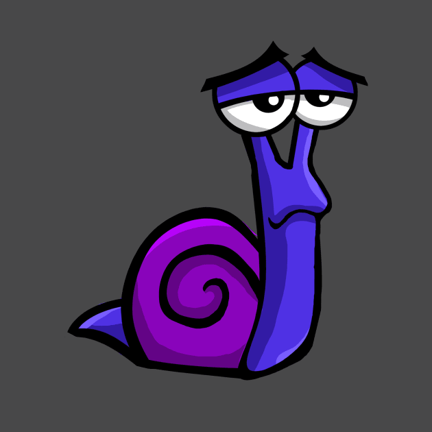 Sad Snail by RG Illustration