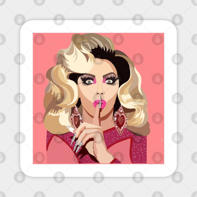 Alyssa Edwards Magnet by KaiVerroDesigns