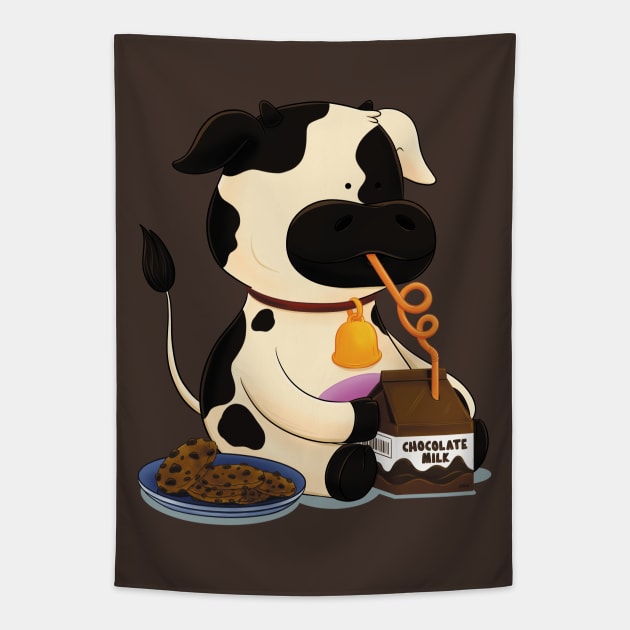 Choco Cow Tapestry by Sketchbook ni Abi