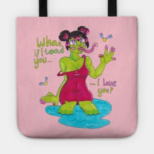 Frog Girl Pun Up! Tote