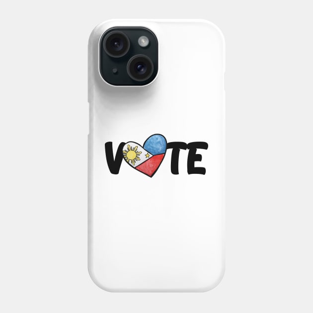 Filipino Flag Heart Voter Phone Case by bubbsnugg