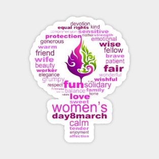 March 8th - IWD - Woman Empowerment Magnet