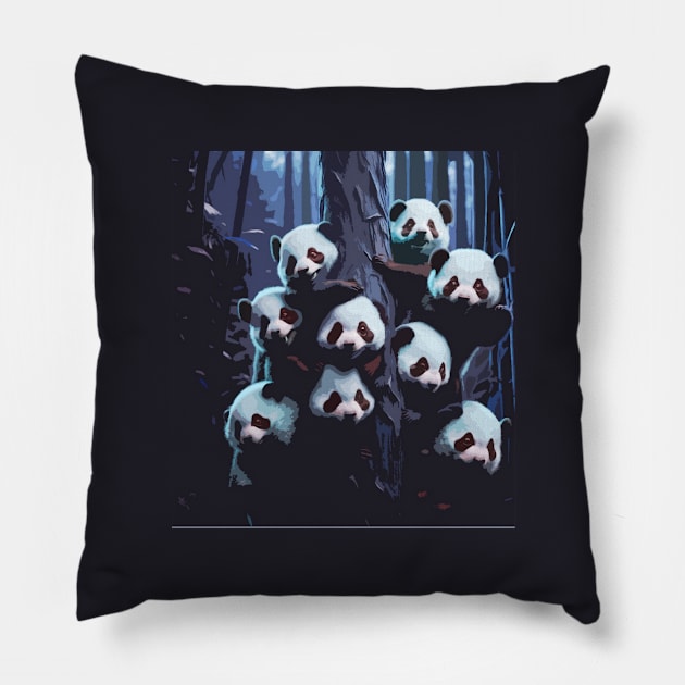 Panda gang Pillow by core design