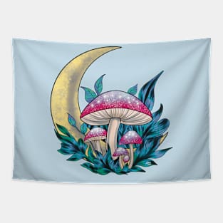 Moon Shrooms Tapestry