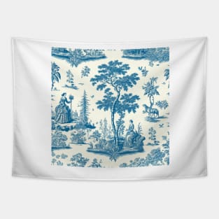 Toile de jouy - bleu Tapestry