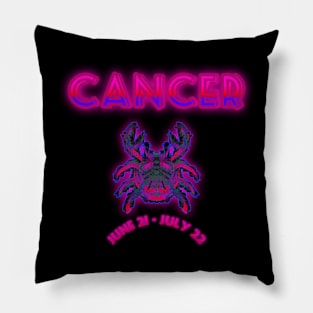 Cancer 5b Black Pillow