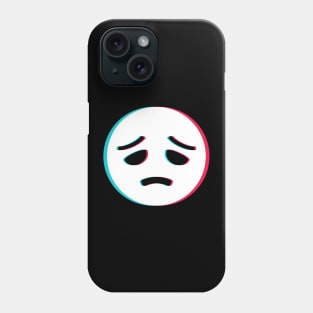 TikTok sad depressed emoji smiley White Phone Case