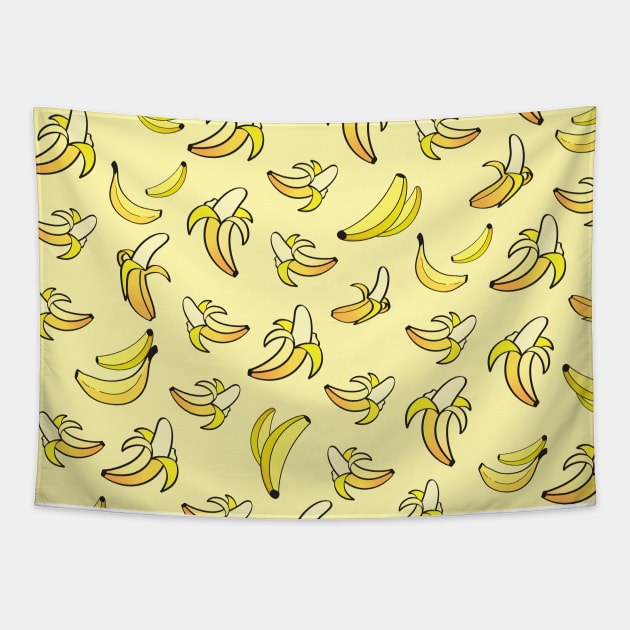 Banana Pattern 2 Tapestry by B&K