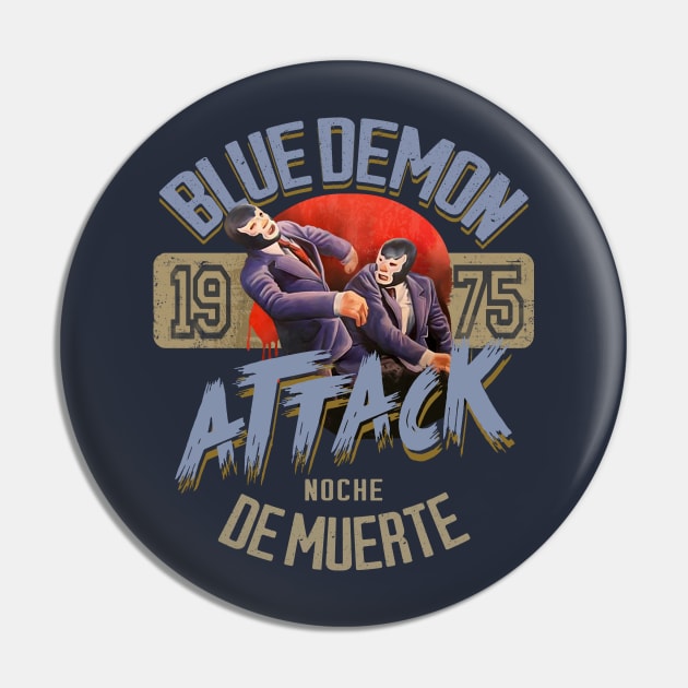 Blue Demon Attack Pin by Trazzo