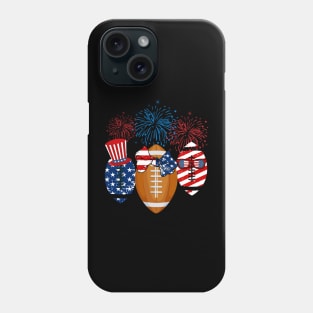 Rugby American Flag Fireworks Phone Case