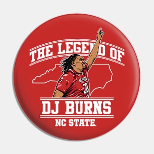 DJ Burns The Legend Pin