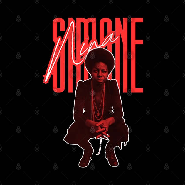 Nina simone///original retro fan art by DetikWaktu