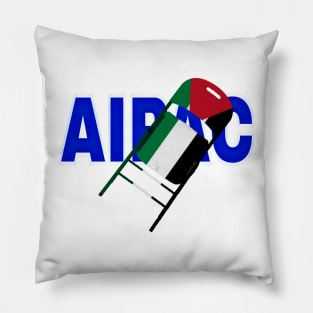 Folding Chair To The Israel Lobby - Palestinian Flag - Front Pillow