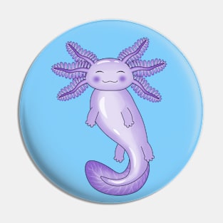 Purple Axolotl Pin