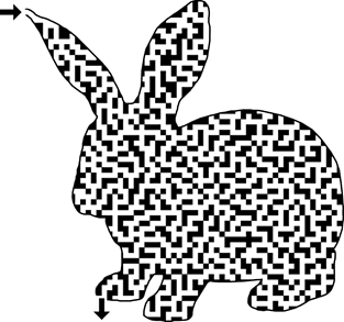 Bunny Rabbit Maze Magnet