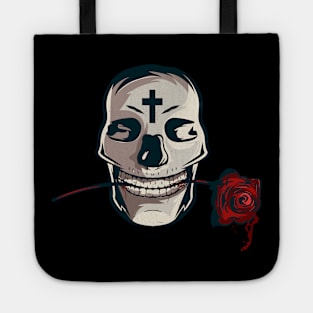 Skull flower Tote