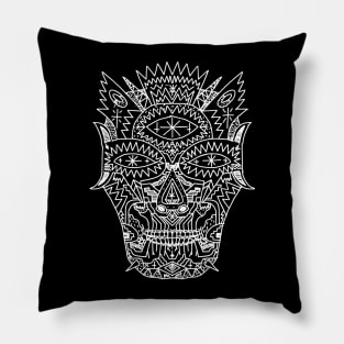 Skull Black Pillow