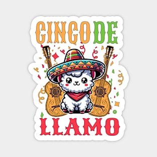 Cinco De Llamo Magnet