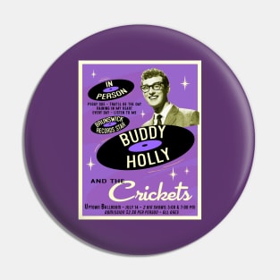 Buddy Holly In Person (Purple) Pin