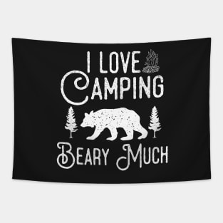 I Love Camping Beary Much Tapestry