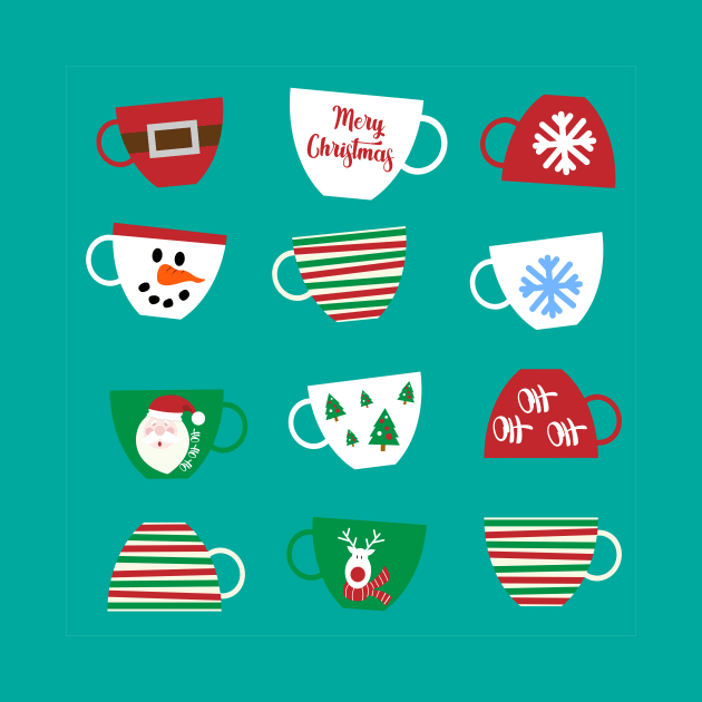 Christmas mugs by HarlinDesign