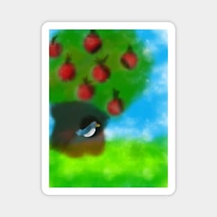 New fruits for the pigeon - Digital Landscape Painting Magnet