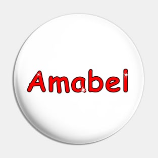 Amabel name. Personalized gift for birthday your friend Pin