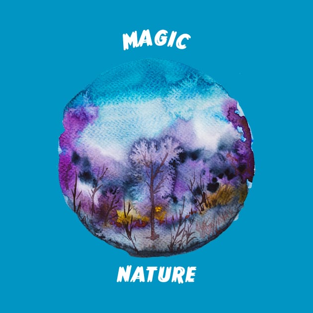 Magic Nature Watercolor Design by Underthespell