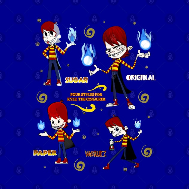 Kyle The Conjurer x4 by VixenwithStripes