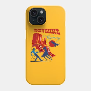 Cheyenne Wyoming Cowboy Lasonning. Phone Case