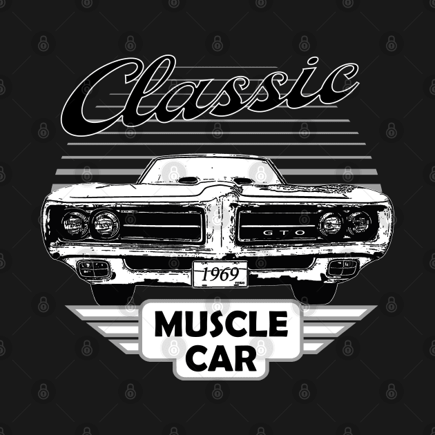 GTO Classic American Muscle Car 70s by Jose Luiz Filho