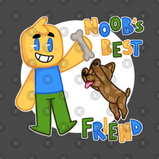 Noob S Best Friend Roblox Noob With Dog Roblox Inspired T Shirt - noob s best friend roblox noob with dog roblox inspired t shirt