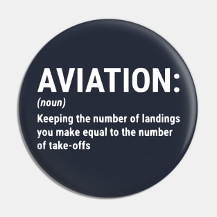 Funny Aviation Definition Pilot Gift T-shirt Pin