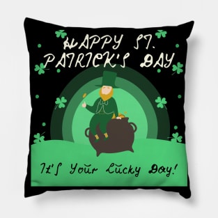 St Patrick's Day Design Pillow