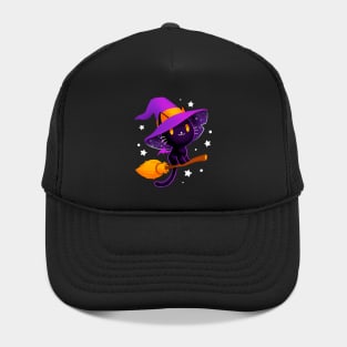 Witch cat - Black magic cat - cute spooky Hat